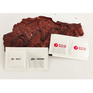 Customizable Salt and Pepper Single use condiment packets for Fresh Seasoning