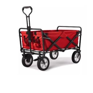 Qingdao Port Iron Collapsible Folding Camping Outdoor Utility Wagon Cart for