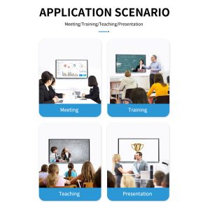 65 Inch LED Interactive Whiteboard, Android 9 Smart Flat Panel 10/20 Touch