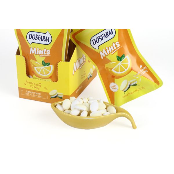 Buy Lemon Taste Healthy Fruit Hard Candy Diamond Shaped Bag Package at wholesale prices