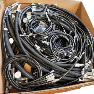 Double Epdm Hydraulic Oil Hose Pipe Fittings Weather Resistant