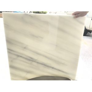 China Grey Veins Marble Backlit Pure White Jade Onyx Stone on sale