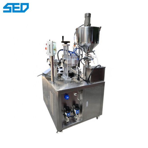 Semi Automatic Plastic Hose Filling And Sealing Machine With PLC Control