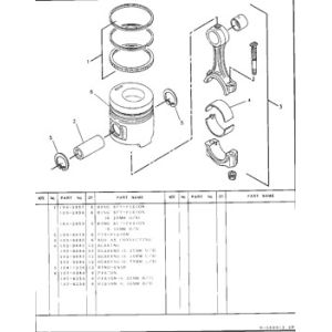 4P1549 Skirt Piston 3116 Cylinder Liner 107-0984 Engine 4P-1549 Ring 1070984