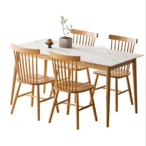 Quality Exquisite Rectangular Dining Table and Chair Combination for Living Room General Home Furniture for sale