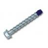 Small High Low Thread Blue Hex Head Bolts , Alloy Steel Concrete Wedge Anchor Bolt for sale