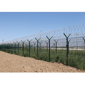 Y Post H2400mm High Security Fence For Airport