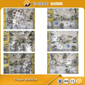 Web Wheel Molding Diaper Manufacturing Machine 400pcs/Min