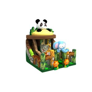 Digital Printing Commercial Inflatable Water Slides Elephant Standard / Panda