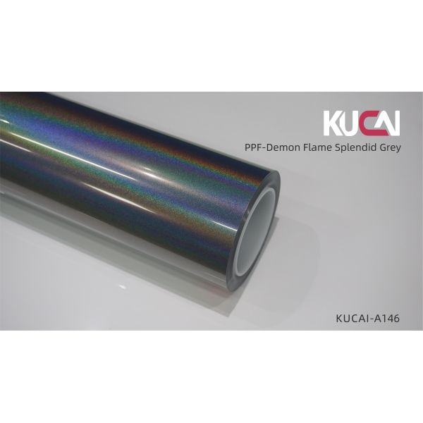 Buy Gloss Or Matte Finish TPU PPF Car Wrapping Demon Flame Splendid Grey Wholesale at wholesale prices
