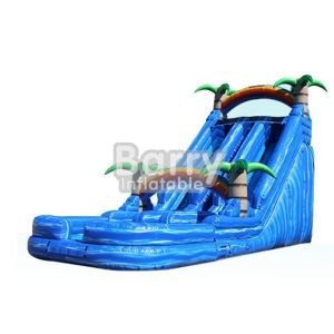 0.55mm Pvc Tarpaulin Inflatable Water Slides Jungle Theme Slip Slide Water Slide