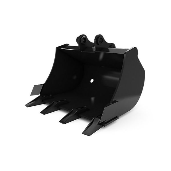 OEM 1-50 Ton Excavator Ditching Bucket , Black Excavator Backhoe Buckets For