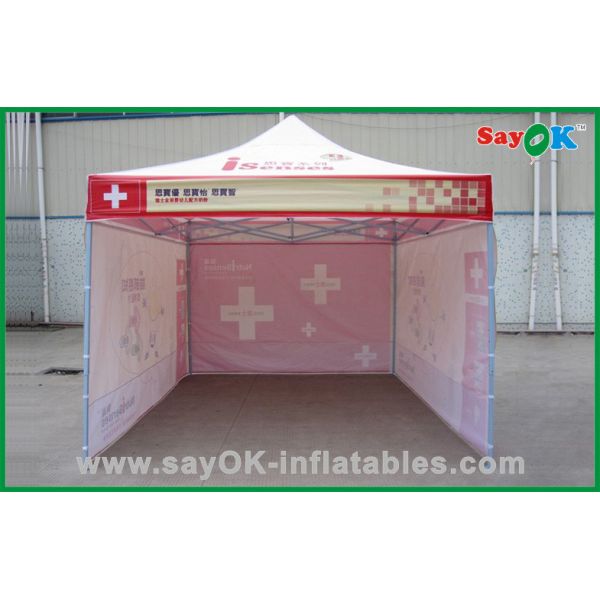 Folding Sun Shade Advertising Square Steel Frame Tent , Quick Folding Sun Shade