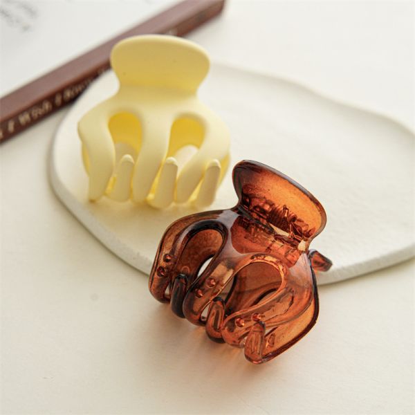 High ponytail fluffy resin grip pad high cranial top clip back head anti sagging magic fixed shark clip