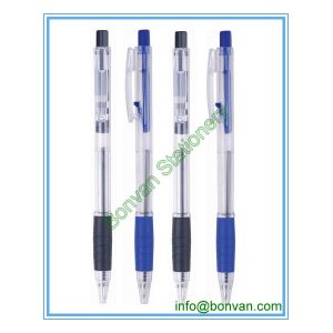 simple click school ballpoint pen, grip school pen