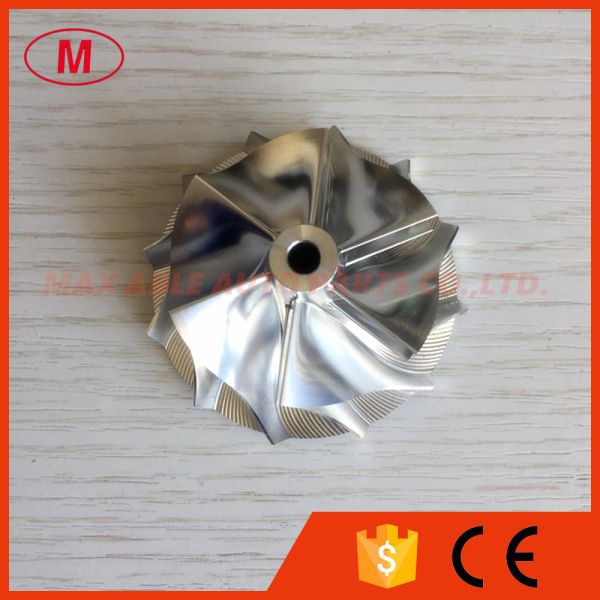 Buy TD04HL 18T 45.01/56.02mm 6+6 blades 49189-43800 Turbocharger milling/aluminum 2618/billet compressor wheel at wholesale prices