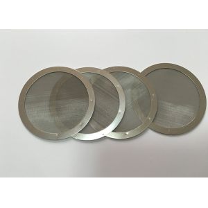 316 Sintered Metal Disc Filter High Withstand Voltage Accuracy 5 - 80 Micron