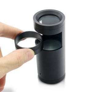 Quality White color LED Light Portable Gem Polariscope with Nice leather Package for sale