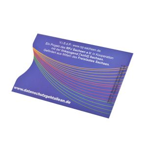 Printed RFID Blocking Aluminum Safety Sleeve / Credit Card Protector