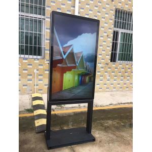 IP65 Wifi 3g 55in 2500nits Floor Stand Advertising Player