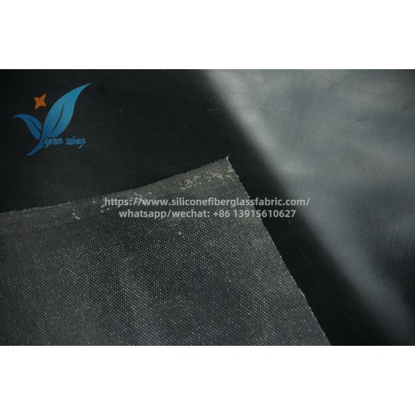 Buy 1.5mm Silicone Coated Fiberglass Fabric Heat Resistant Satin Weave at wholesale prices