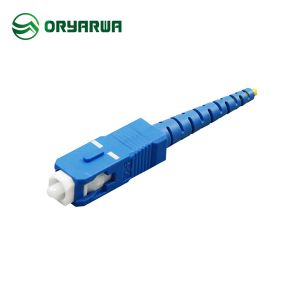 Round Boot 40mm SC Single Mode Fiber Connector 2.0mm UPC ODM OEM