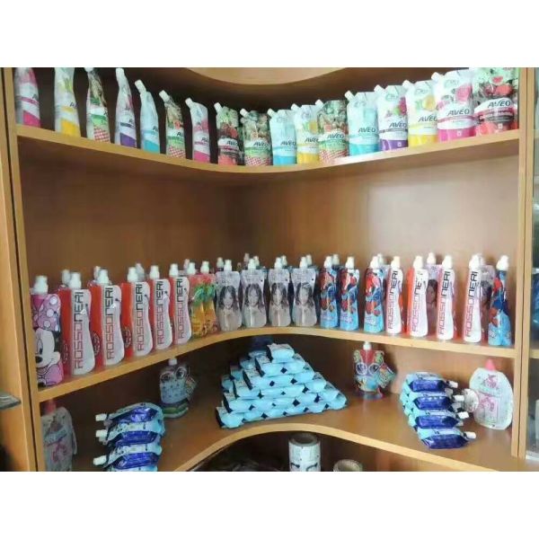 Custom Blue Printing Vertical Liquid Water Packaging Bag Leakproof SGS