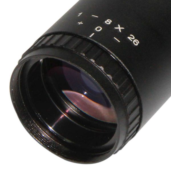 91mm Eye Relief 8x Hunting Rifle Scope Objective Lens Diameter 26mm