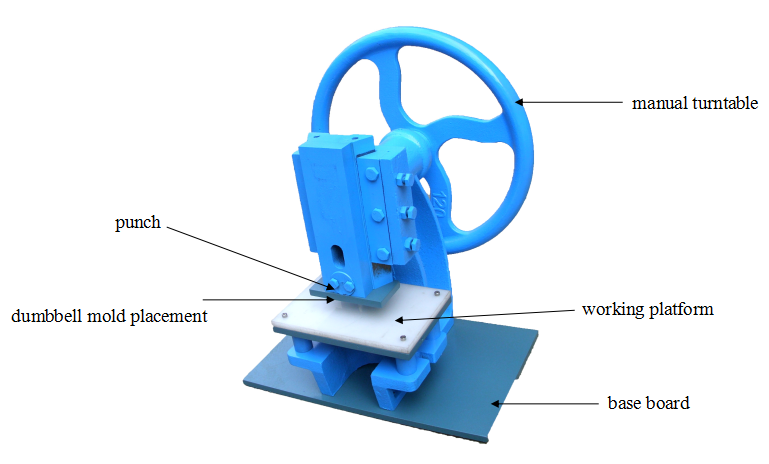 Manual Rubber and Plastic Sample Slicer / Insulation Materials Cutting Machine
