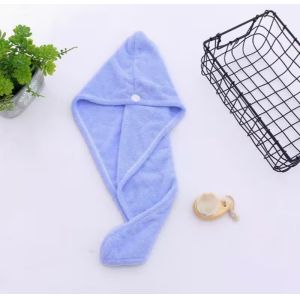 Customizable Size and Weight Coral Fleece Microfiber Hair Towel for Fast Drying