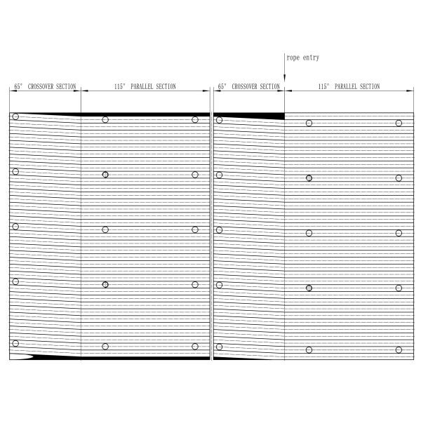 Q345 Q420 Hoisting Drum LBS Sleeves With Multi Layer Spooling System