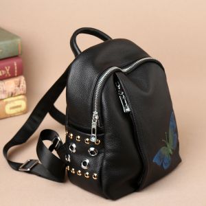 2017 New European Goods Butterflies Embroidered Fashion Handbag Dual-purpose