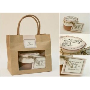 Quality Gift paper bag with window - fashion &amp; beautiful for sale