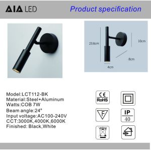 Study Reading Wall Light Bedside Wall Lamp Luminous Body Lamp Item Lighting