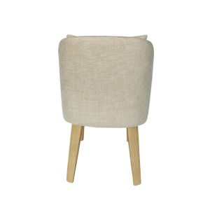 Elegant Solid Wood Dining Chair with Soft Cushion Seat and Backrest Pillow, No