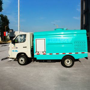 Quality New Small Street Water Cleaning Machine Electric Road Washing Truck for sale