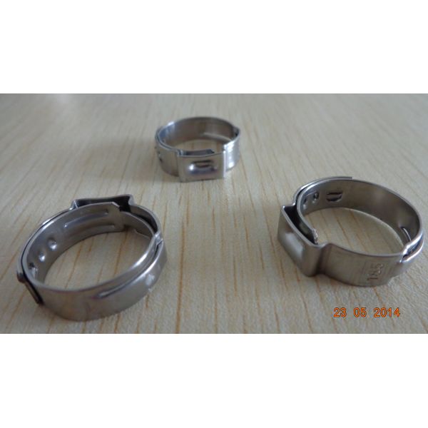 Single ear stainless steel tube clamp,Customized stainless steel hose clamps, made in China professional manufacturer