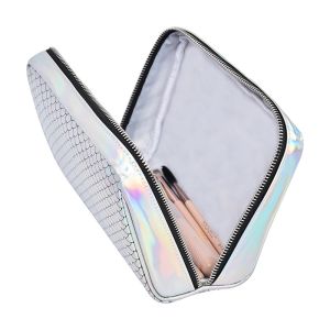 Large Luxury Custom Cosmetic Bag Leather Cosmetic Case 20X7X14CM