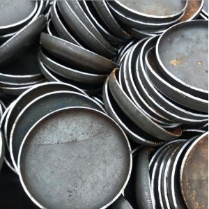 Welding Connection Carbon Steel Flat Head End Cover for Pressure Vessel Boiler