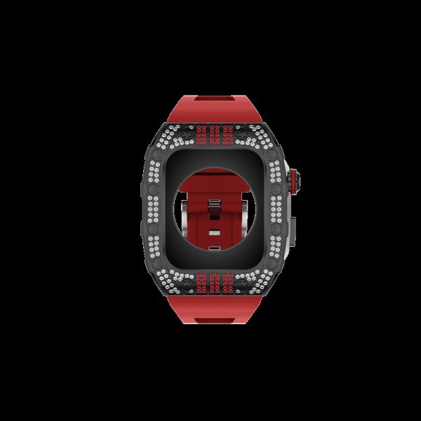 Buy Exquisite Apple Watch Fancy Case Scratches Resistance Carbon Watch Case at wholesale prices