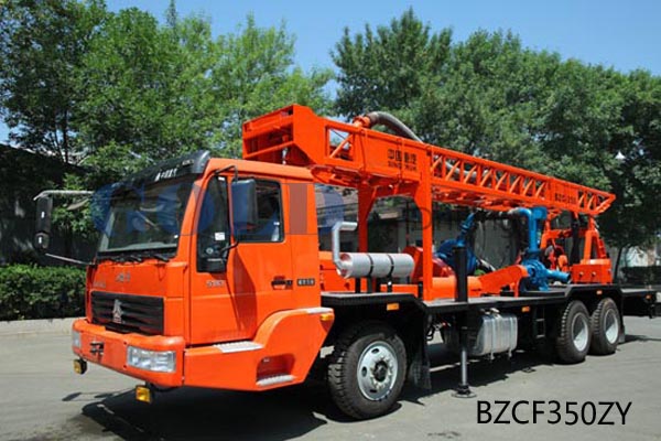 Buy Compacted Truck mounted water well drilling rig BZCF350ZY at wholesale prices
