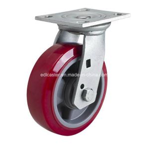 Zinc Plated 6 420kg TPU Caster Wheel for Heavy Duty Industrial Applications 7016-86