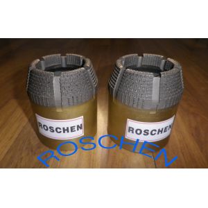 T2 86 , T2 101 , NQ , HQ Surface Set Diamond Core Drill Bits For Exploration