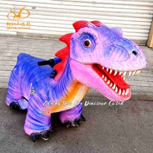 Electric Rideable Dinosaur Scooters For Parents And Kids In Shopping Mall And