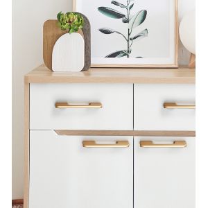 M5 Screws Golden Aluminium Furniture Handles Custom Furniture Hardware 500mm