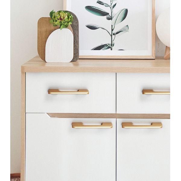 M5 Screws Golden Aluminium Furniture Handles Custom Furniture Hardware 500mm