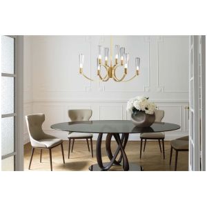 Customizable Copper Glass Chandelier Multiple Sizes Available