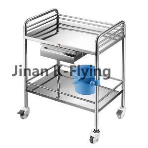 China Stainless Steel Medical Treatment Trolley Cart with Drawers on sale