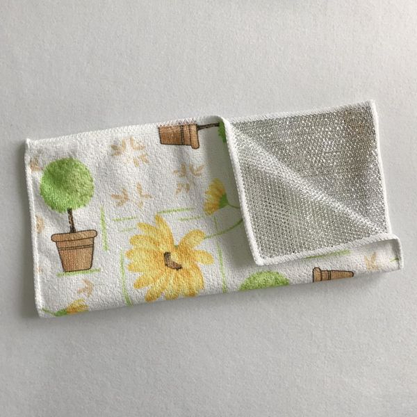 Buy Two layers  printed kitchen useage with sliver onion mesh fabric at wholesale prices