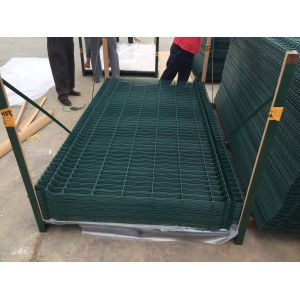 Quality 6 Gauge, 2-inch x 6 inches,1.8 m x 2.4 m, Three peaks curved welded wire mesh fence panel for sale